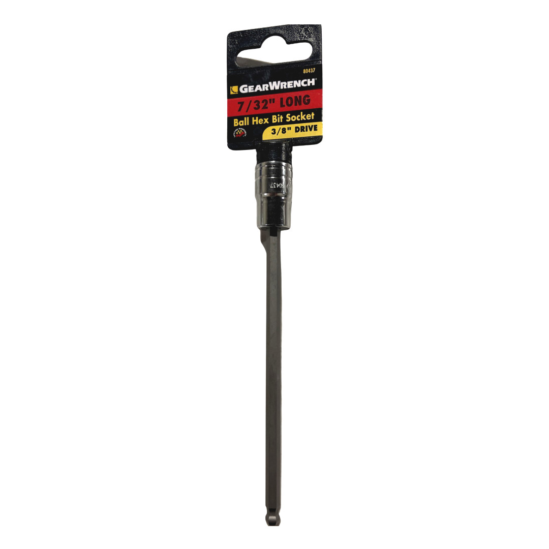 GearWrench 3/8″ Drive 7/32″ Long Ball Hex Bit Socket 80437