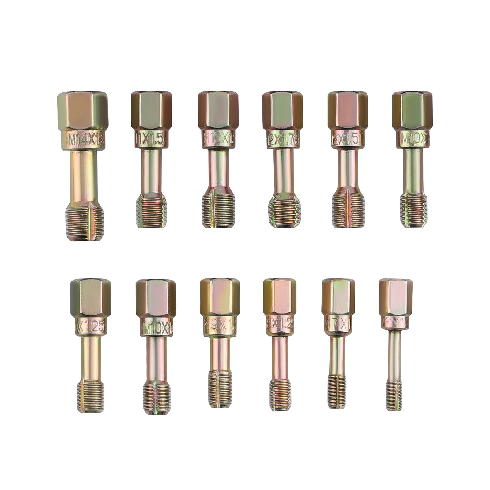 56x Thread Restorer Kit, Rethread Repair Tools UNC UNF & MetricThread Chaser Set