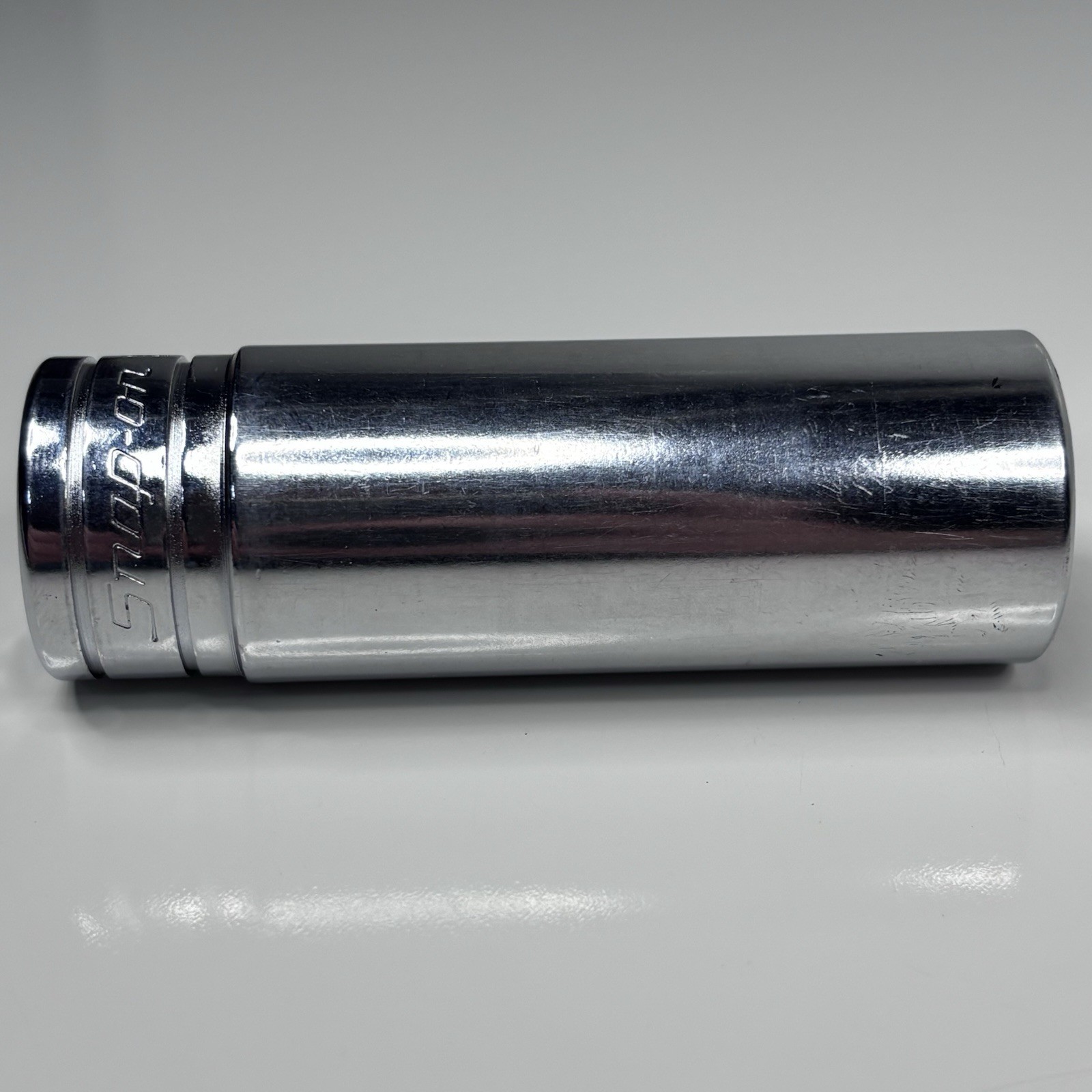 Snap On Tool S261 1/2 Dr 12Pt SAE 13/16 Flank Dr Deep Chrome Socket USA 1994 VGC