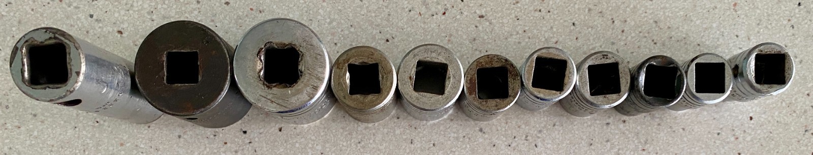 Proto USA Tool Socket Lot 1/2″ Drive 6 8 & 12 Point 11 Pieces Used