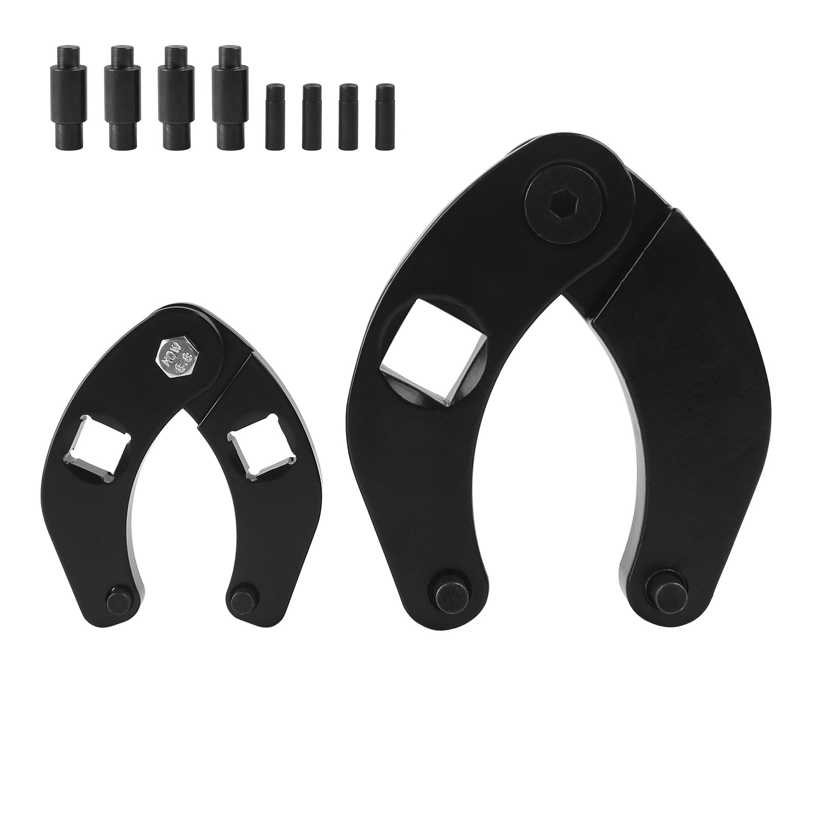 Black Adjustable 1266 Gland Nut Wrench 7463 Spanner Tool for Hydraulic Cylinders