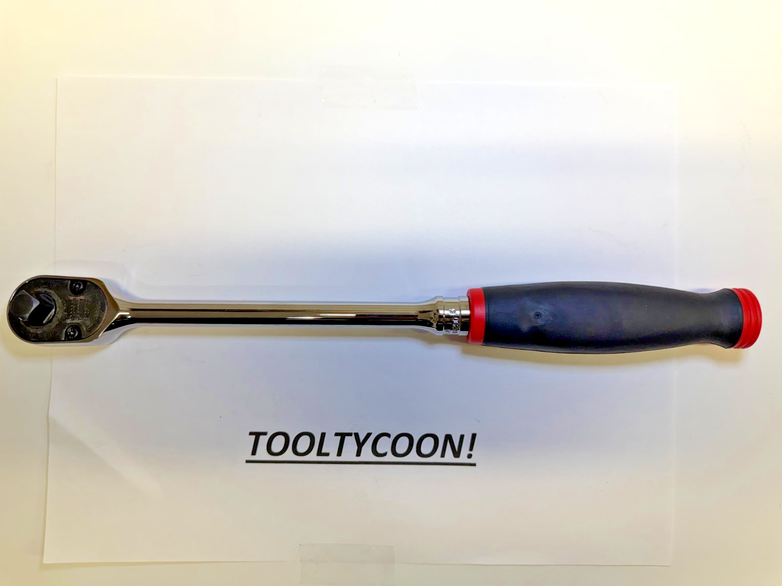 Snap-on Tools USA NEW 3/8″ Drive RED Soft Grip LONG Fixed Head Ratchet FHL80