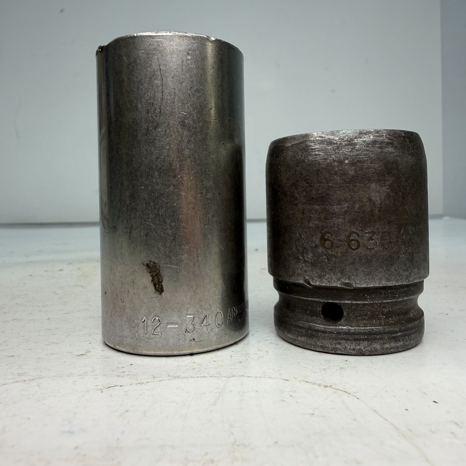 Armstrong USA Socket Lot 3/4″ Drive 1-1/8″ 6-636 & 1/2″ Drive 1-1/4″ 12-340