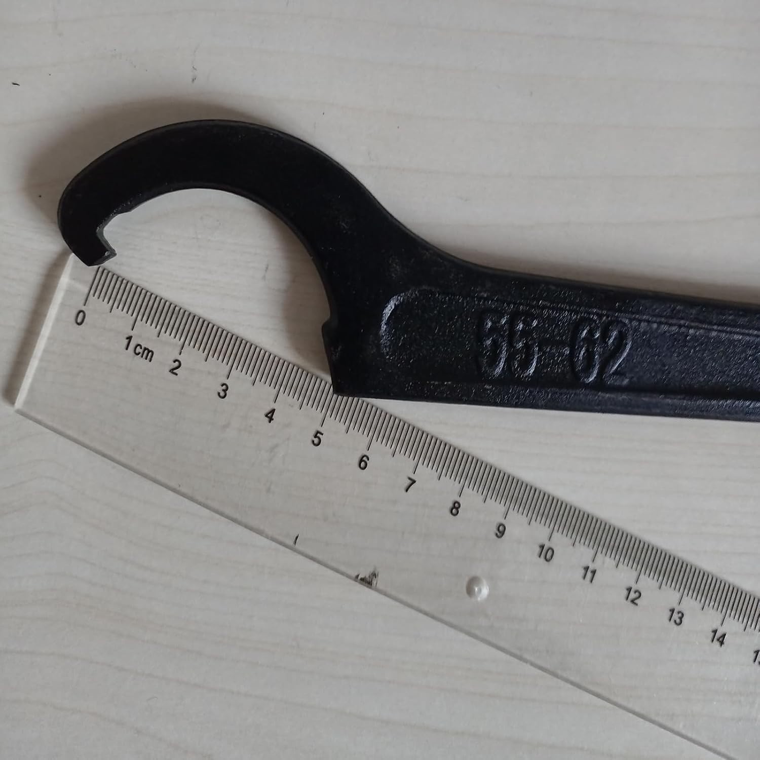 C Spanner Wrench Tool for 55-62mm Round Nuts Carbon Steel Durable
