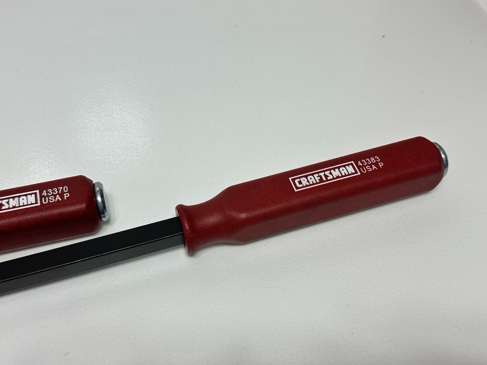 NEW Craftsman USA 43395 3pc RED Hard Handle Strike Cap Pry Bar Set – 12″ 17″ 25″