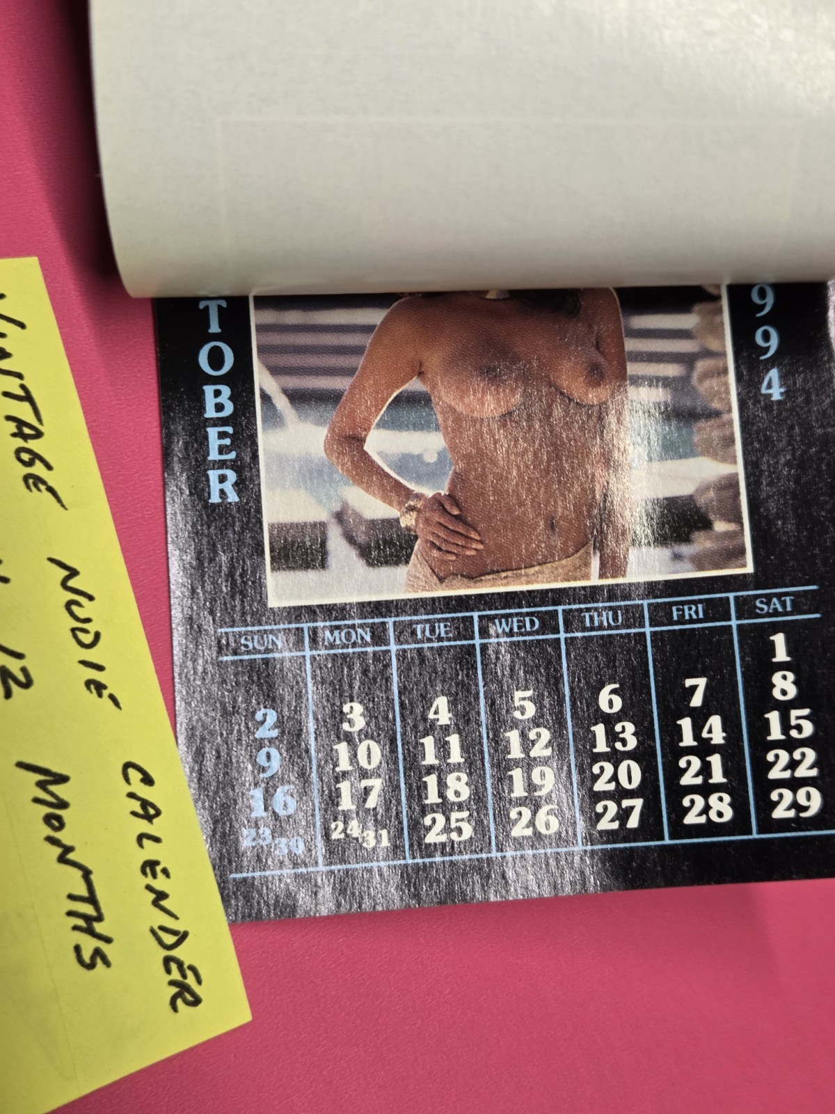 Mini TOPLESS Calendar 1994 Promo Advertising 3″ X 4″ #VNC94