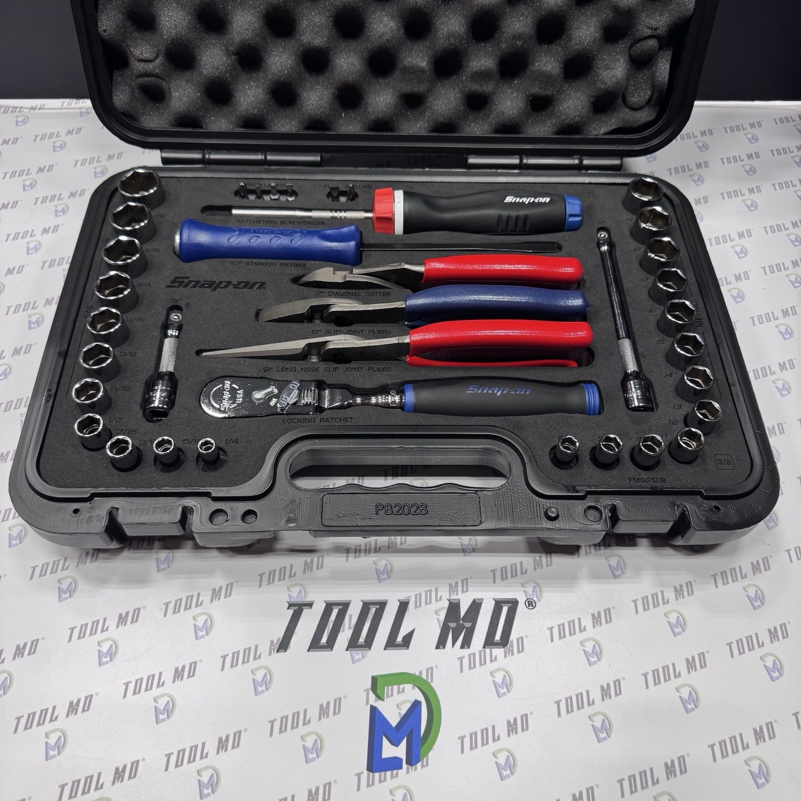 Snap-on Tools NEW LIMITED RED WHITE BLUE 33pc 3/8″ Drive Service Set 233FSMBFRWB