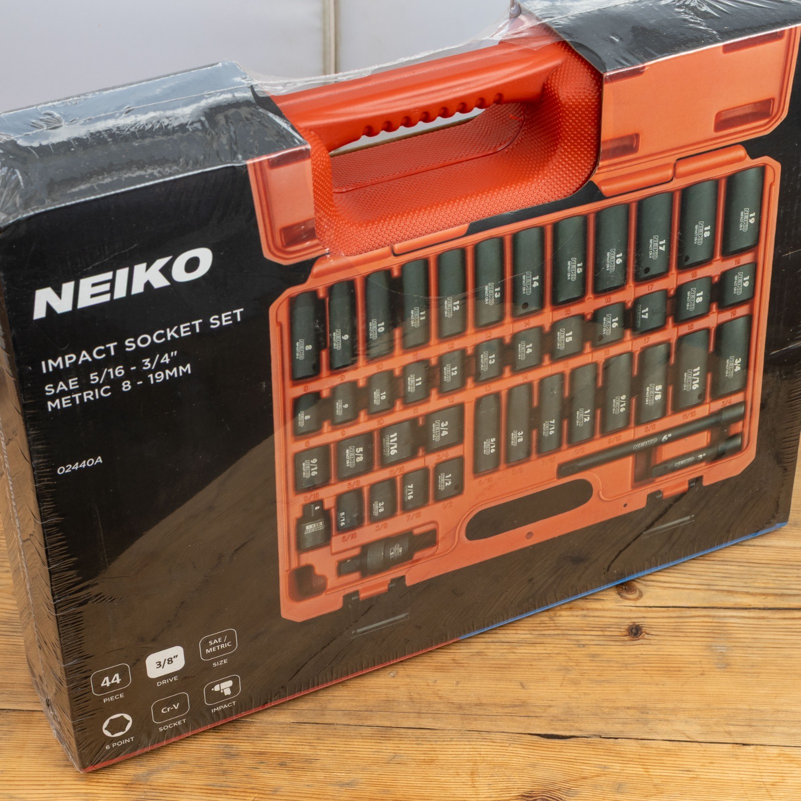 Neiko 3/8″ Metric and Imperial SAE Impact Socket Set 02440A