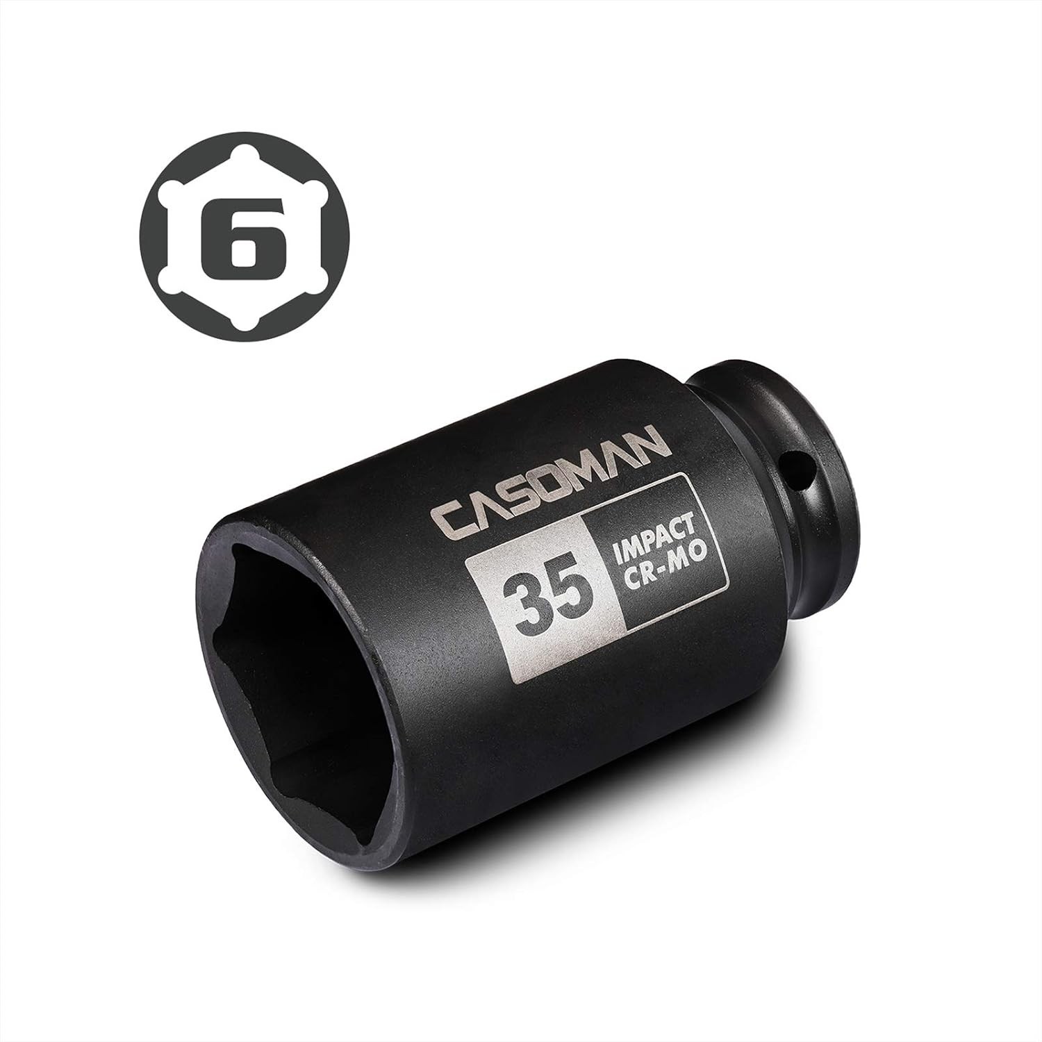 Corrosion-Resistant 1/2″ Drive 35mm Deep Socket – High-Torque 6-Point Design