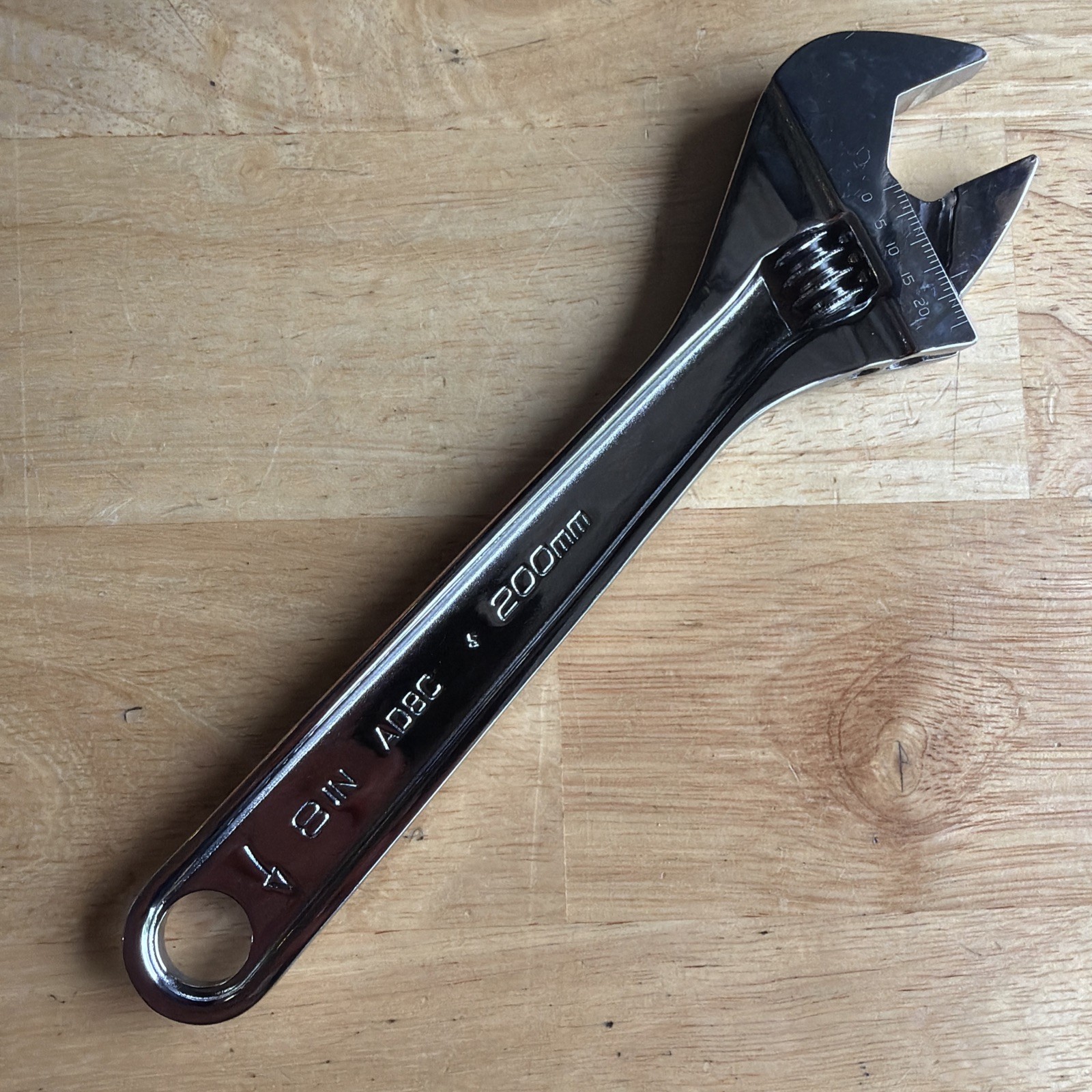 Snap On Tools 8″ Long Adjustable Wrench 200mm AD8C USA NEW with 2025 Date Code
