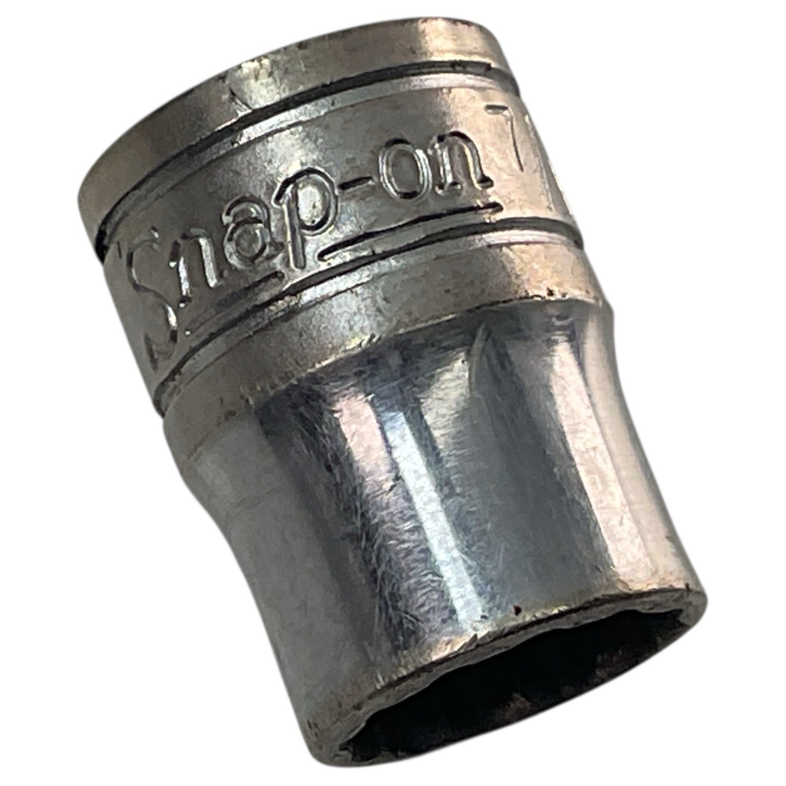 Snap-on Shallow Socket F141 3/8″ Drive 7/16″ SAE 12 Point As Pictured Fast Ship