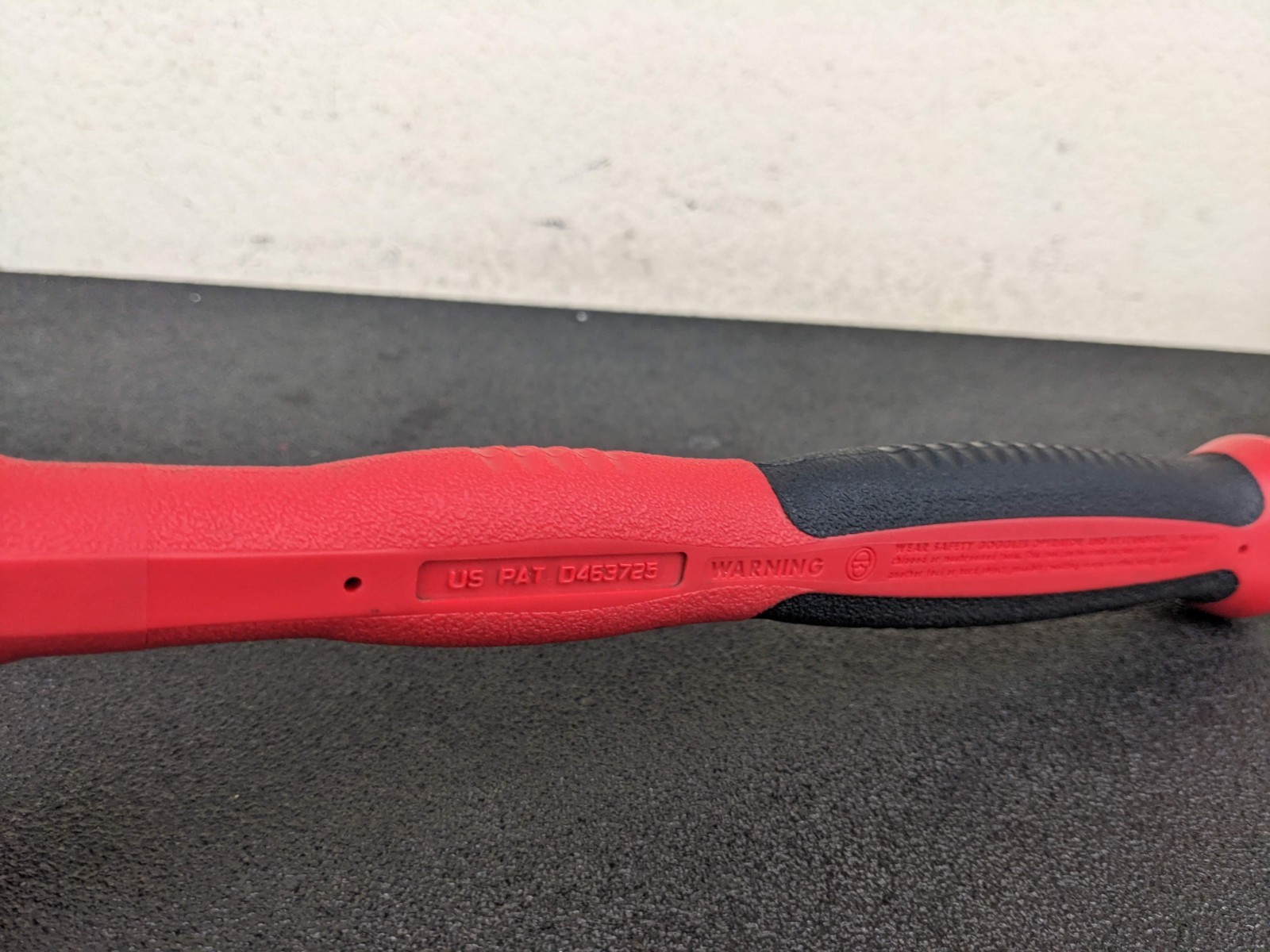 #bo729 Snap-on HBSE20 20oz/550g 11″ RED Handle Soft Grip Dead Blow Hammer USA