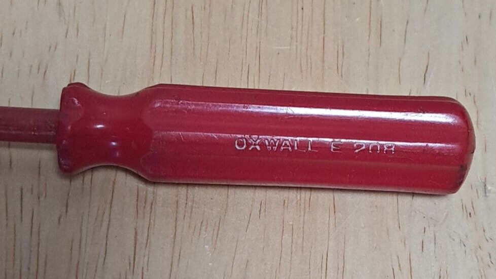 2 Oxwall E210 & E208 Insulated 5000 Volts Slotted Flat Tip Screwdriver Long
