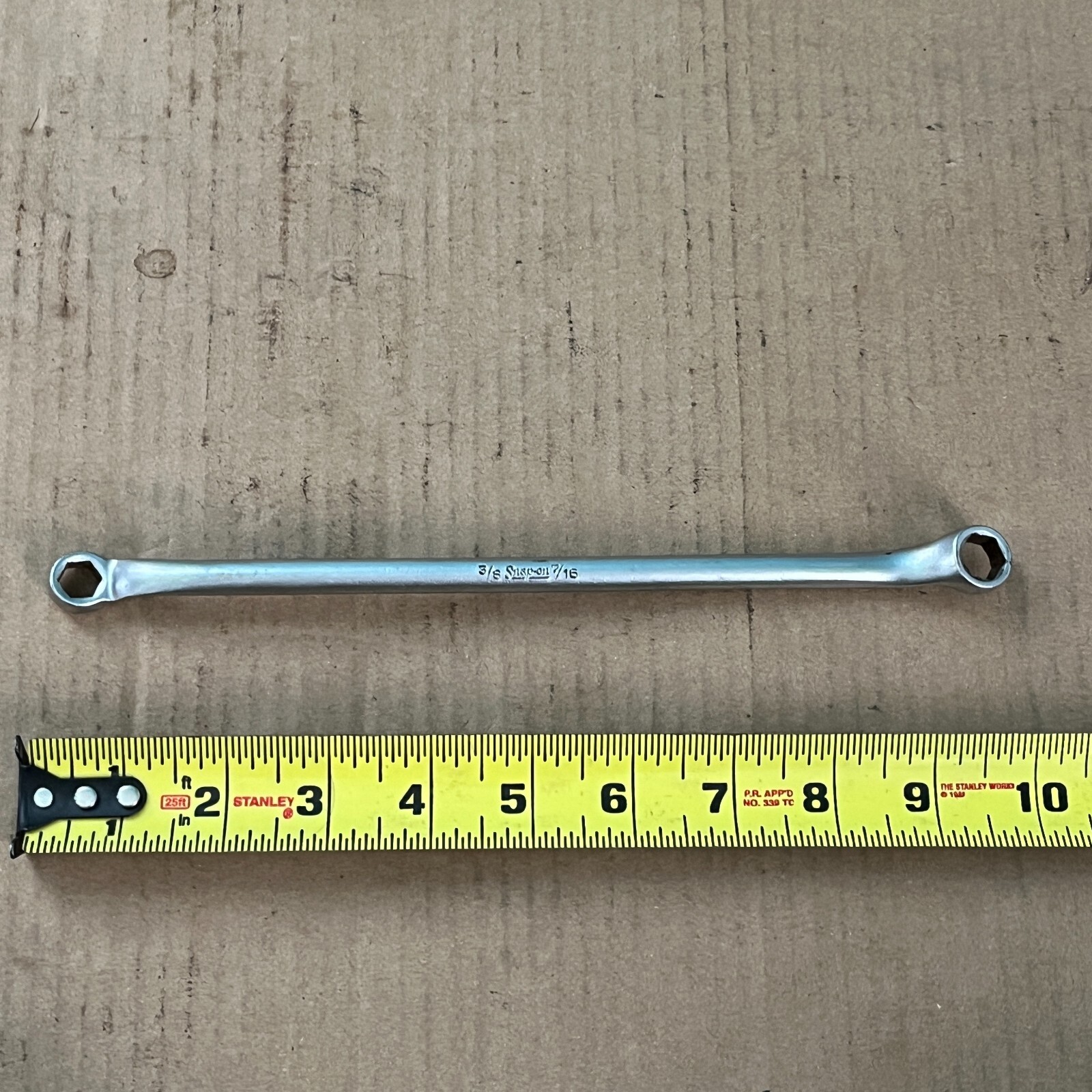 Snap-On B-1456A 3/8” x 7/16” Bleeder Box Wrench SAE 6Pt USA