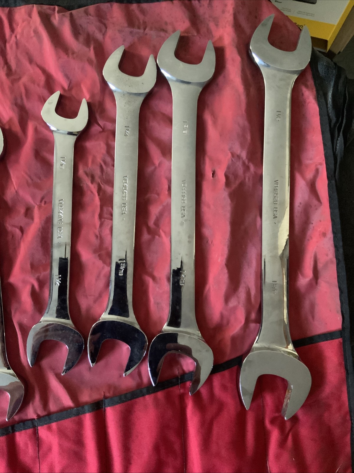 Snap On Double Open End Wrench Set, Big Set, 1/4 – 1 5/8….missing 1 In Set