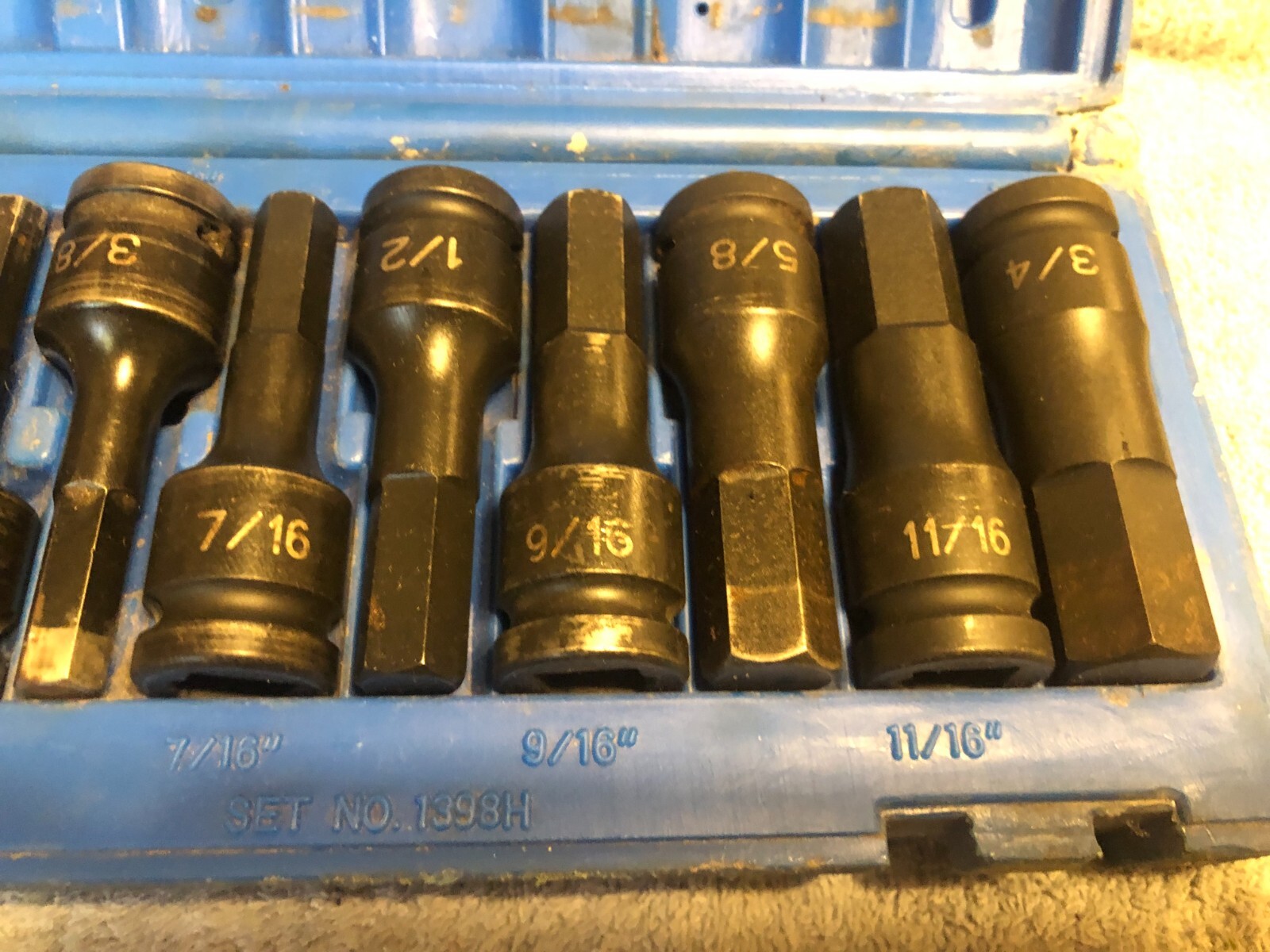 1/2″DR 8PC UNIV HEX Set number 1398H