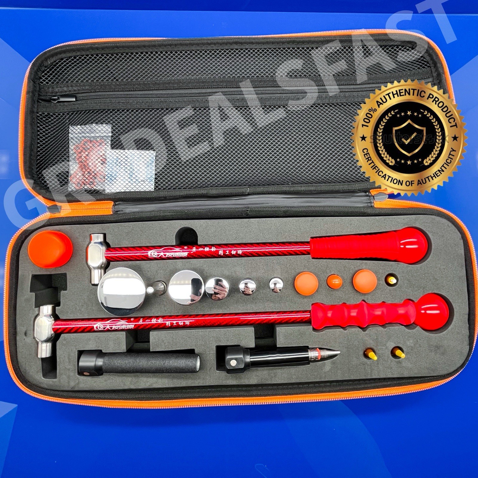 Carbon Fiber Blending PDR Hammers Paintless Dent Removal Repair Knockdown Tools