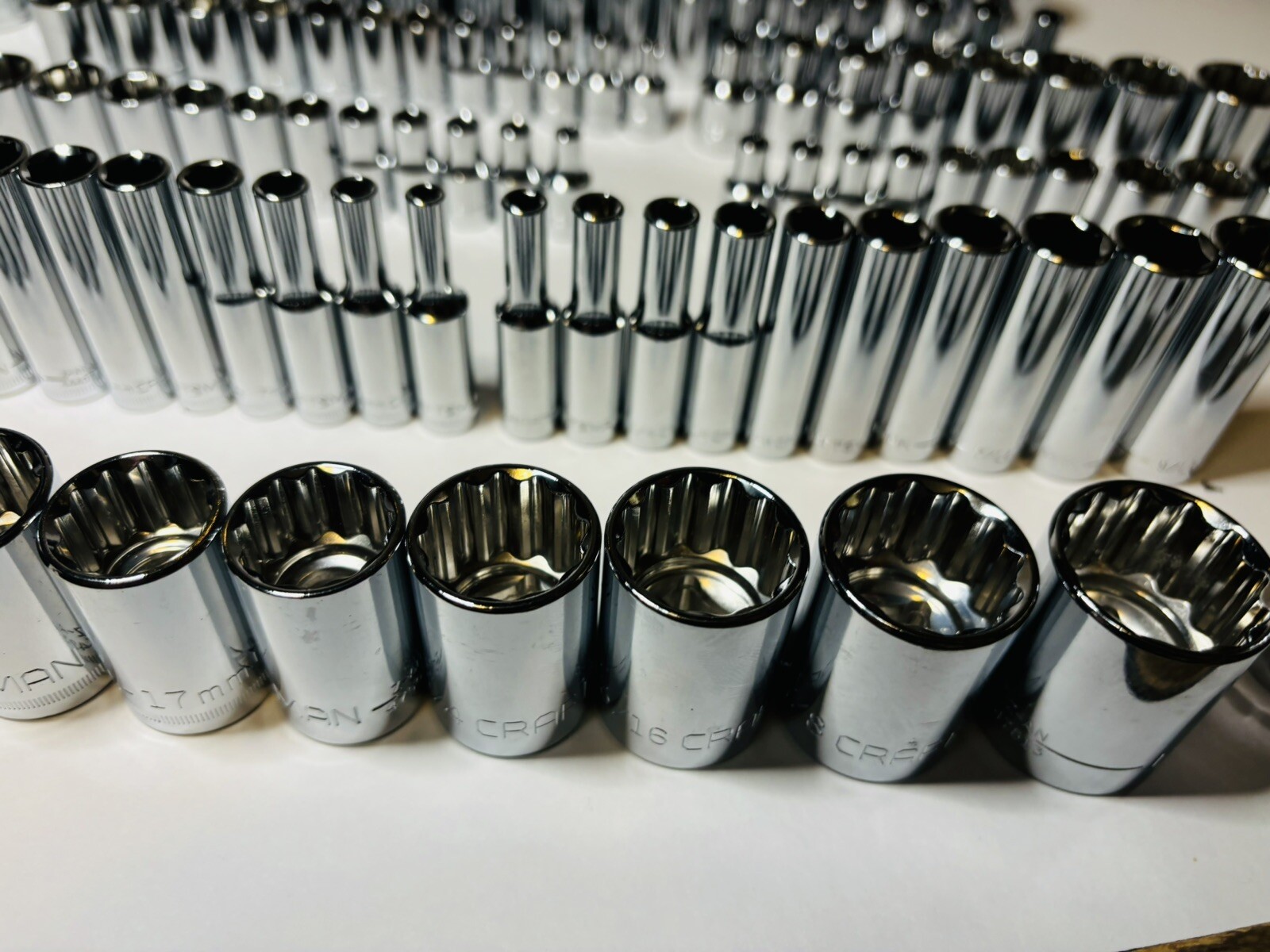 CRAFTSMAN 122 pc 1/4 3/8 1/2 Dr SAE METRIC MM 6pt 12pt ratchet wrench socket set