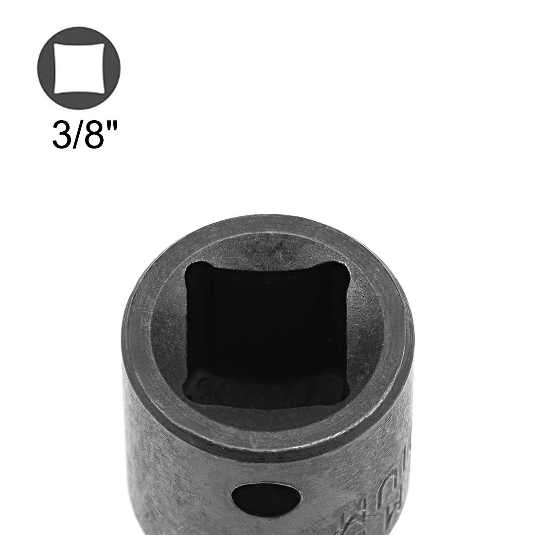 uxcell 3/8 Inch Drive F x 1/2 Inch M Socket Adapter Female to Male Cr-V Black
