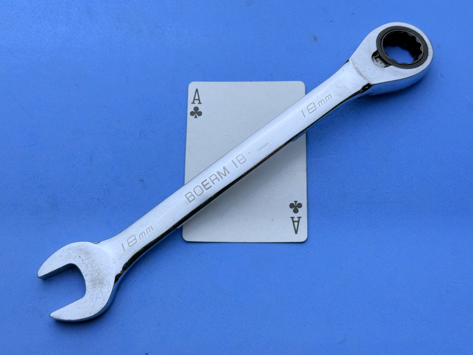 Blue Point 18mm Reversible Ratcheting Wrench metric BOERM18 Sold by Snap on