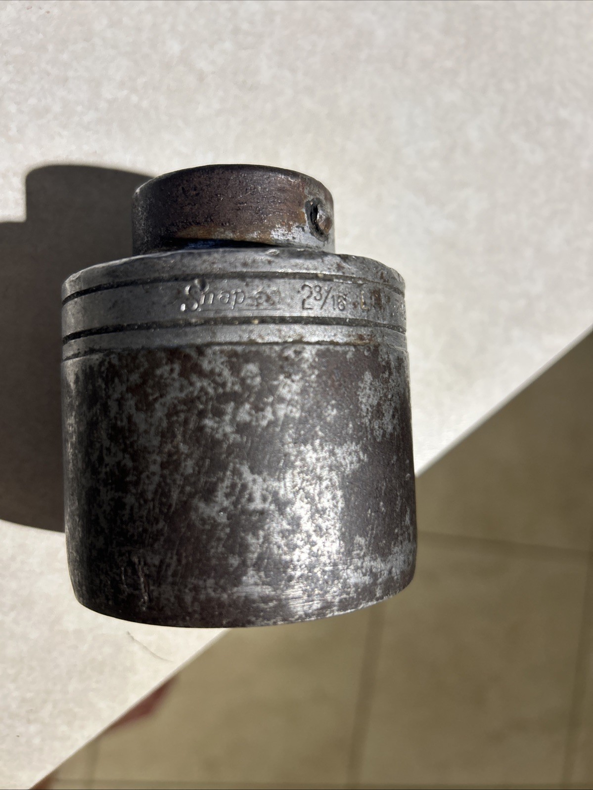 Vintage Snap-on LDH702 3/4″ Drive 12 Point 2-3/16″ SAE Shallow Socket / USA –