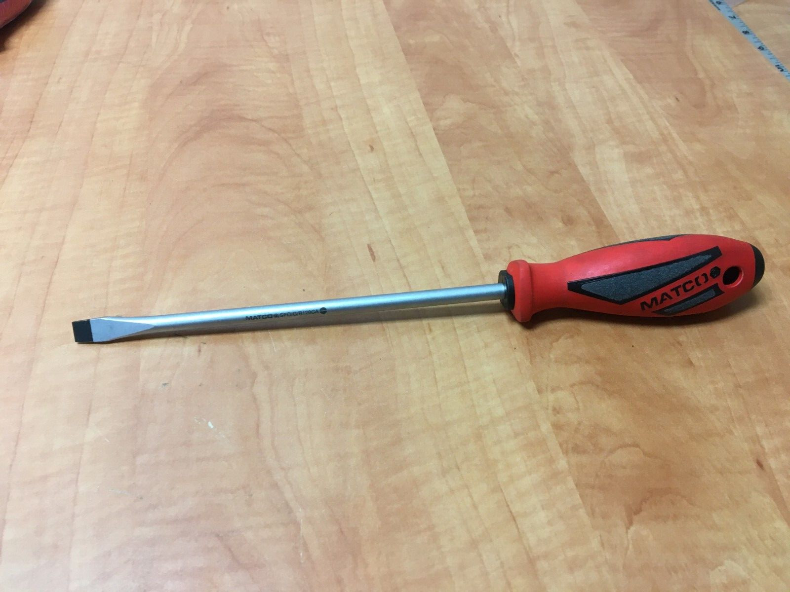Matco Tools SPO/G/R128CA Germany 8×3/8 Flat Slotted Screwdriver Red