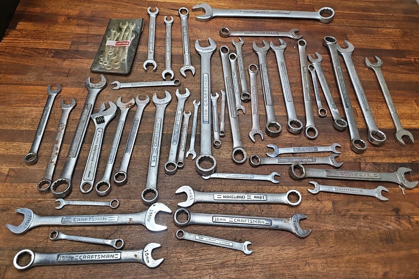 PP15- 50 Vintage USA CRAFTSMAN Wrenches – Assorted SAE & Metric –