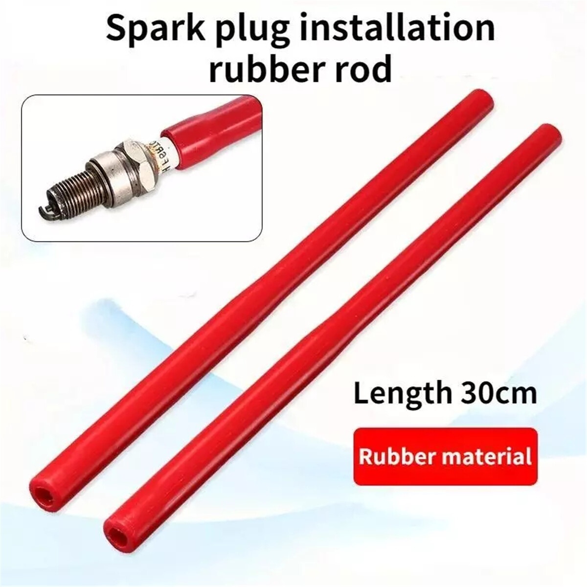 2X Car Spark Plug Removal Socket Flexible Repair Rubber Insert Easy Install Tube