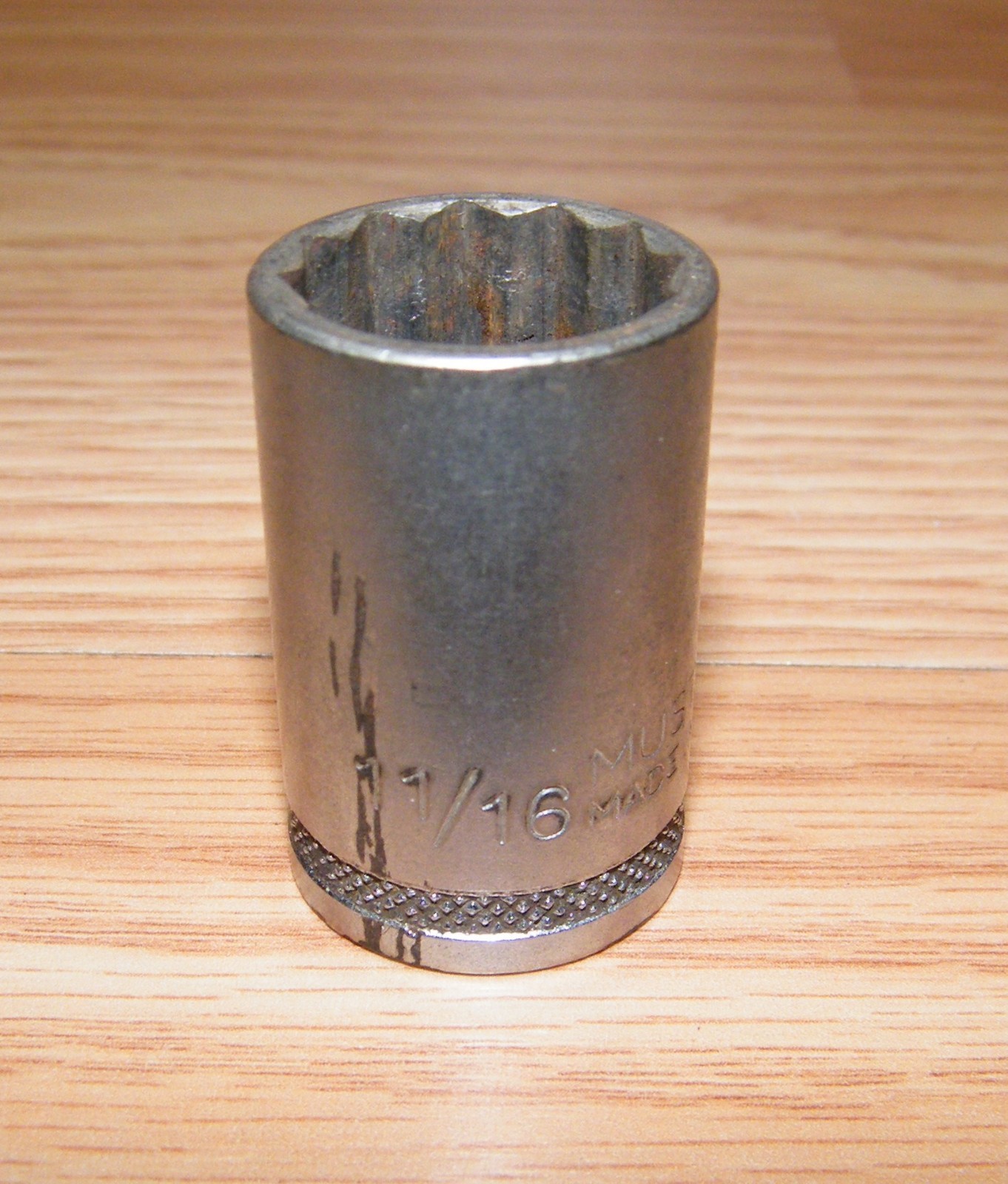 Genuine Mustang (MT 1222) 11/16″ 12 Point 1/2″ Drive Socket Only **U.S.A.**