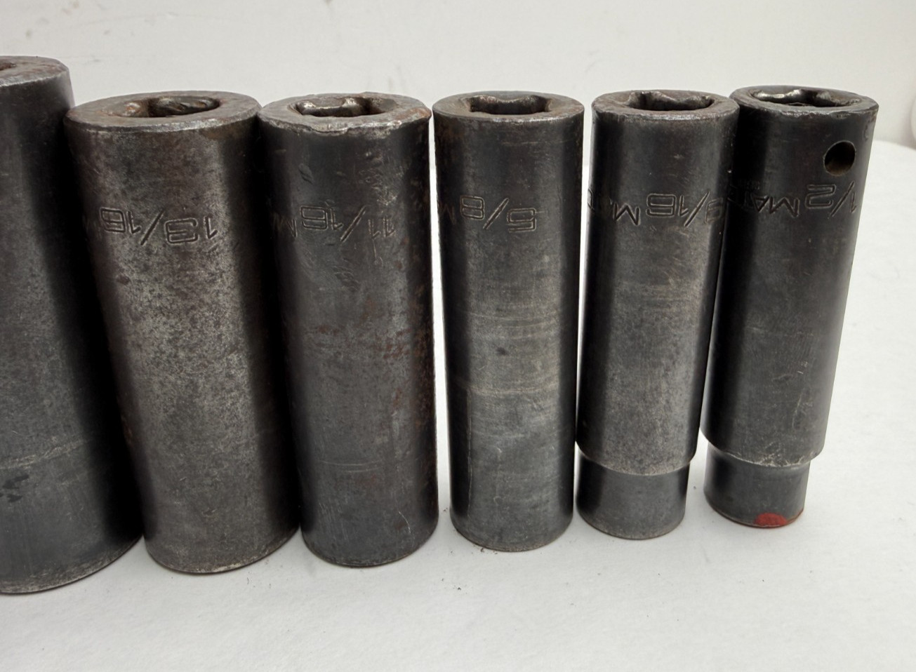 MAC Tools 10pc SAE 1/2” Deep Impact Socket Set 6 Point 1/2″ – 11/4″