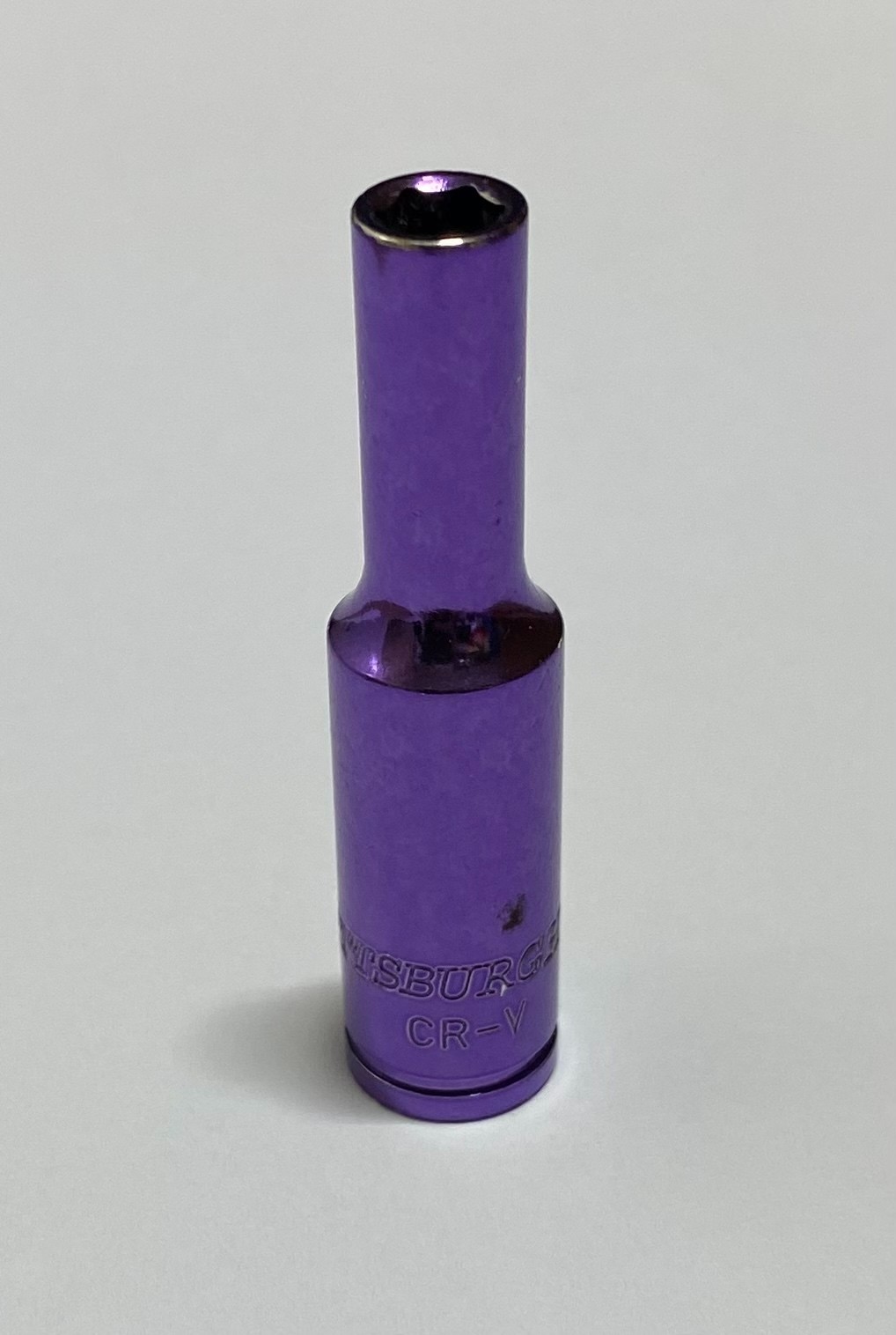 Pittsburgh Pro Purple 5mm 1/4″ Drive 6 Point Metric Deep Socket 2 inches Long