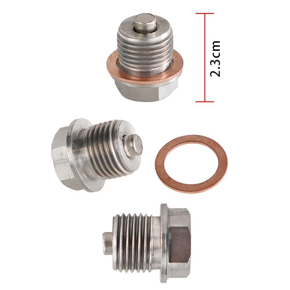 Magnetic Oil Drain Nut with Copper Washers for Automotive Applications