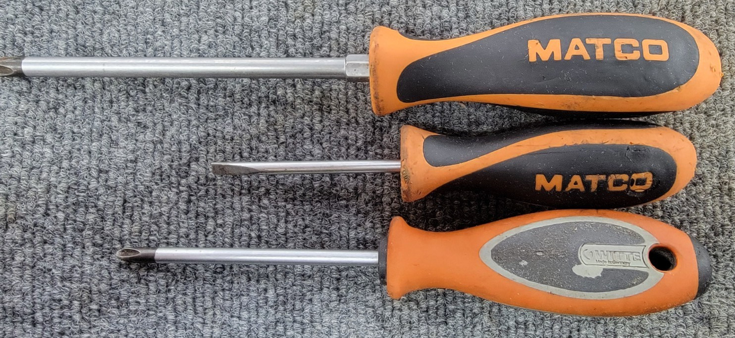 Matco Tools Phillips Screwdriver Orange S0126P3C 3/8″ x 6 And 2 Other