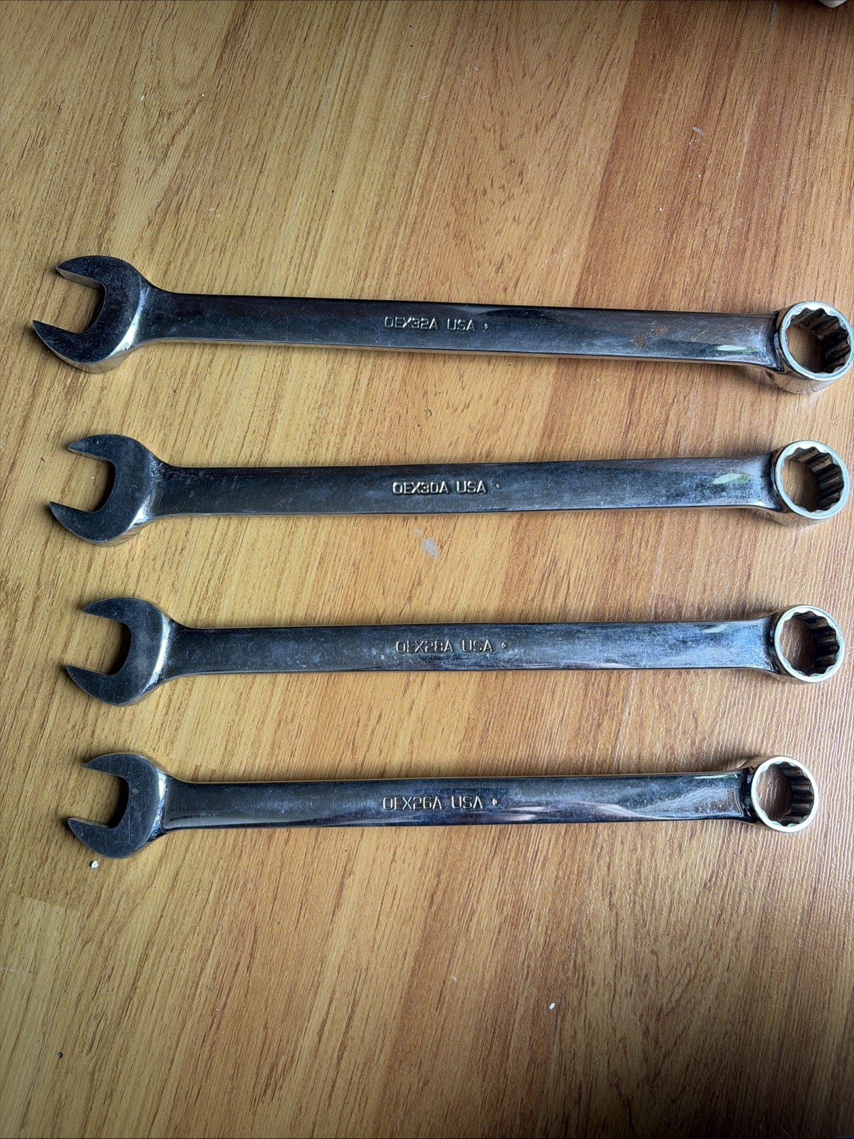 Snap on Combination Wrench Set OEX Sae 1″ 15/15 7/8 13/16 OEX32a OEX30A 28A 26A