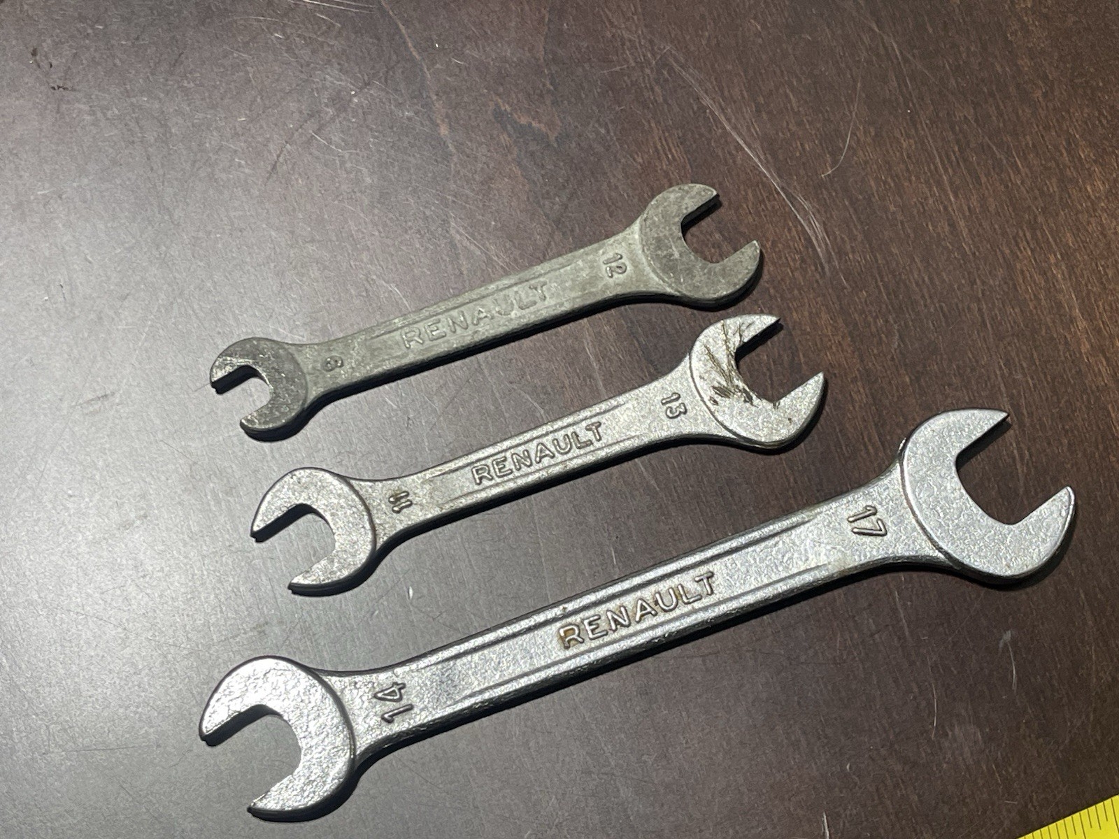 Renault Metric Wrench Lot (17 – 14, 13 – 11, 12-9)Made in France 1970’s