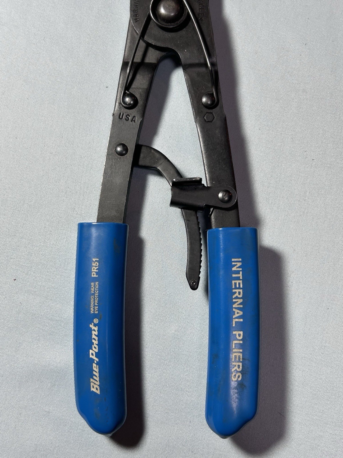 9 1/2 inches, Blue-Point Snap On -Internal Pliers PR-51-Like New