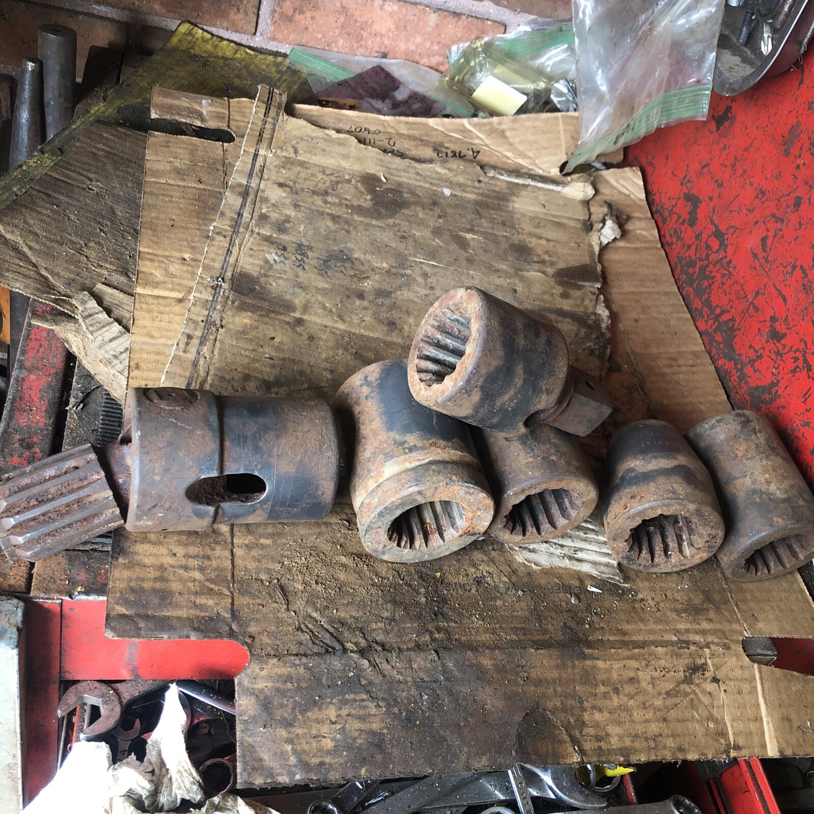 (6 Pcs) HEX SOCKET CHICAGO PNEUMATIC APEX (rough Shape Will Need Attention)