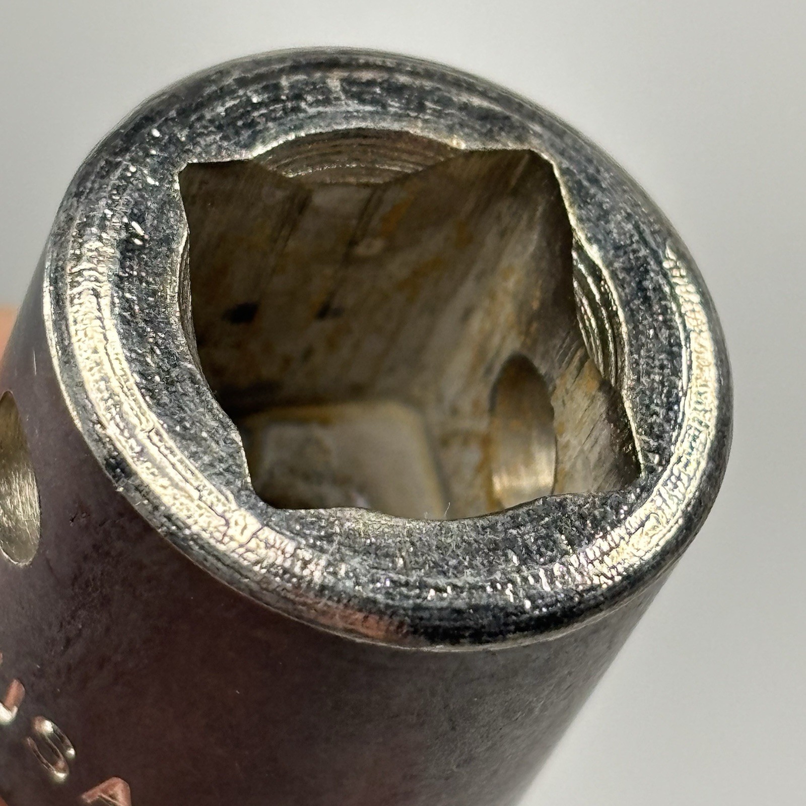 Snap On IMM100 1/2 Dr 6Pt Metric 10mm Flank Dr Shallow Impact Socket USA VTG VGC