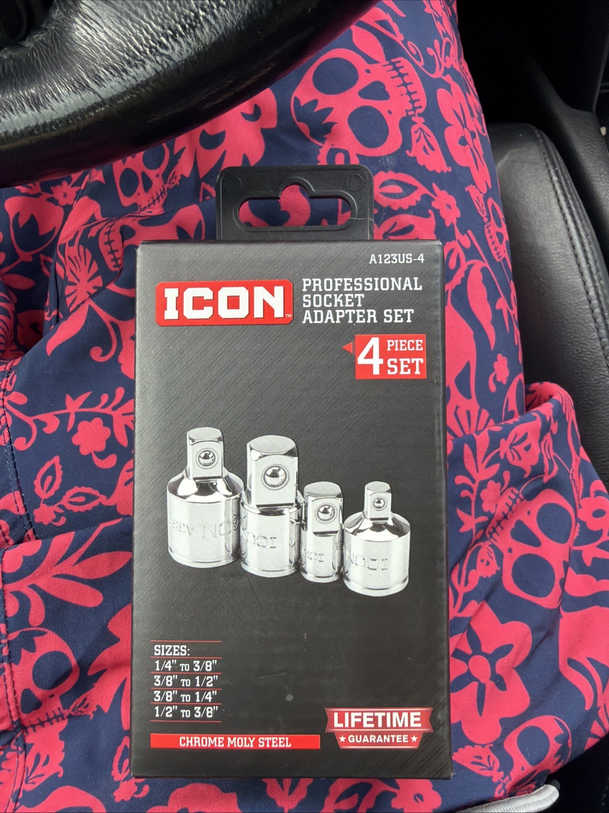 Icon Professional Socket Adapter Set 4-Piece Chrome Moly Steel