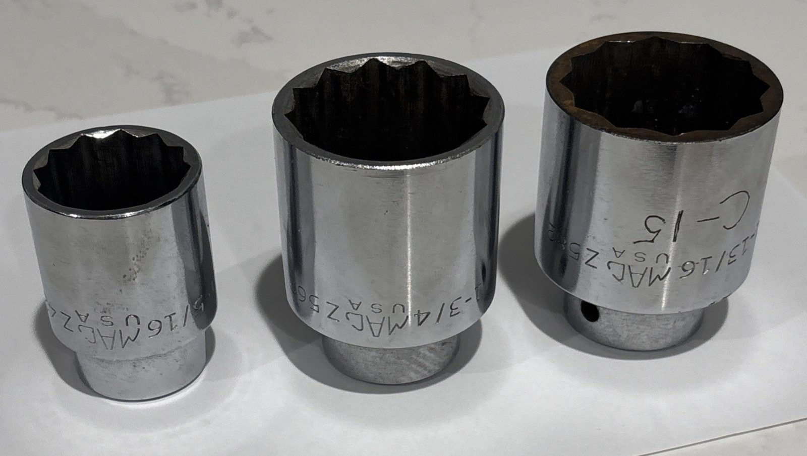 MAC Tools 3/4» drive sockets – 1- 5/16″, 1- 3/4″, 1- 13/16″ – Z582 – 12 point