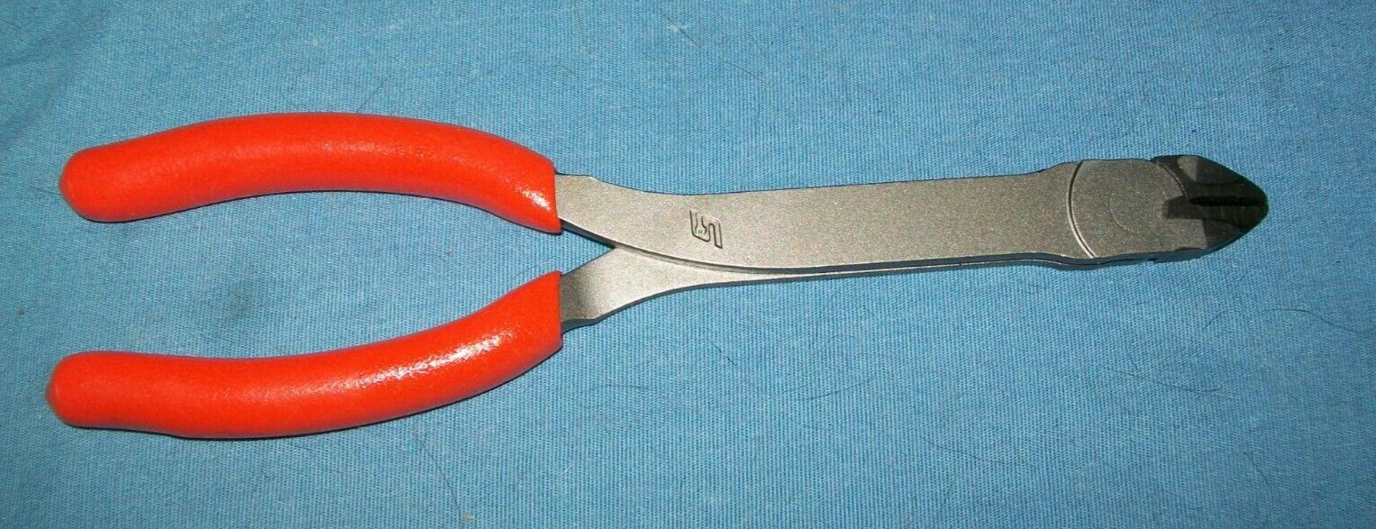 New Snap-on™ 808CFO 8″ Long Mini Diagonal Cutters Orange Vinyl Grip Unused