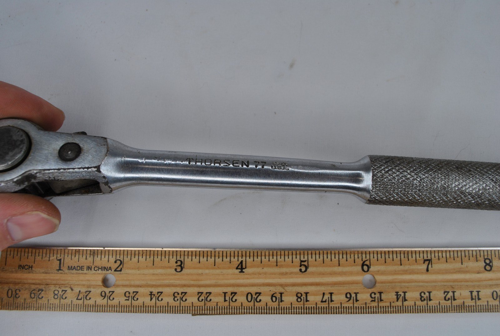 Vintage Thorsen 1/2″ Drive Ratchet No. 77 Made in USA missing head cover