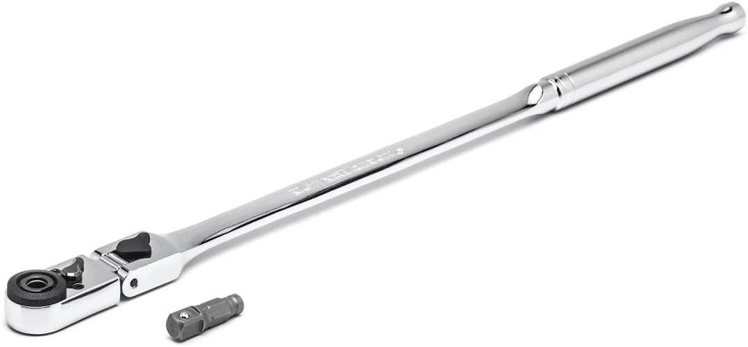 1/4″ Drive 72 Tooth Quick Release Locking Flex Slim Head Ratchet, 12″ – 81030