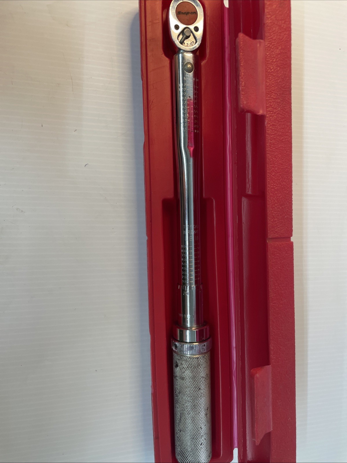 Snap on Qjr284d 3/8 Drive 1000 Pounds/inch Torque Wrench With Case – Pre Owned