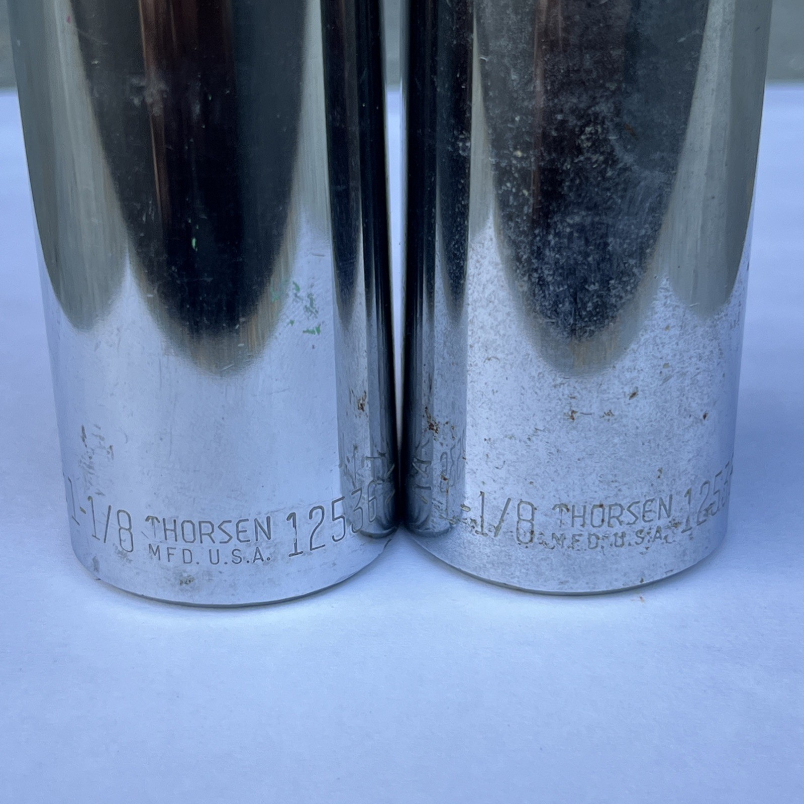 2 VTG Thorsen Extended 1-1/8” – 1/2” Square Drive 6 Point Socket SAE #12536 USA