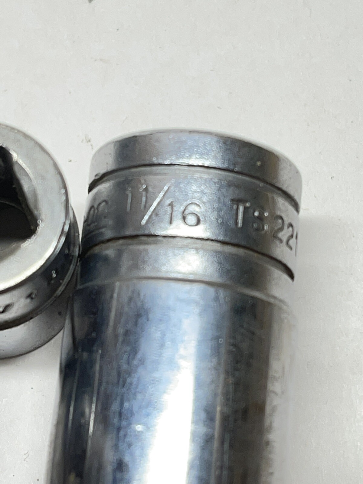 SNAP ON 1/2”Dr. 6PT Deep Chrome Socket Set TS 261, TS221, TS201, TS161