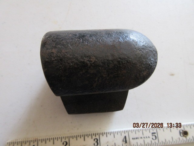 Vintage Auto Body Fender Repair Curved Hand Dolly Anvil Dollie
