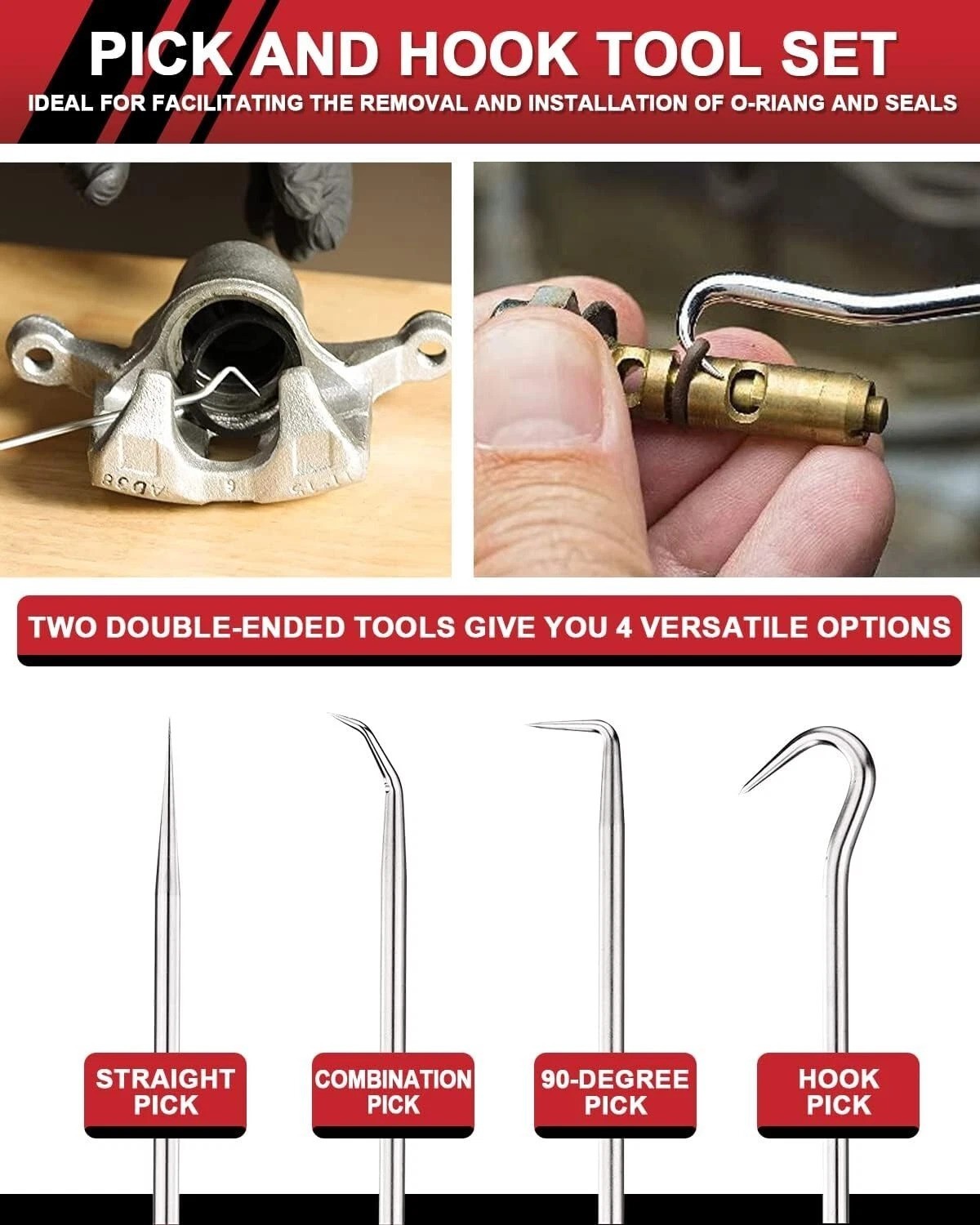 Professional 5-Piece Hydraulic Seal Installation Tool Kit for Efficient Repairs