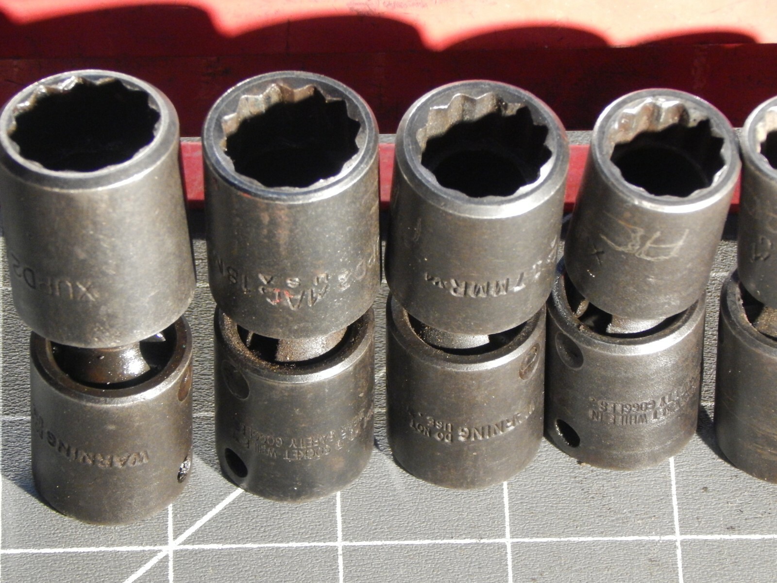 Mac 8Pc Metric 3/8″ Drive Deep Impact Swivel Universal Socket Set 10MM 19MM 12Pt