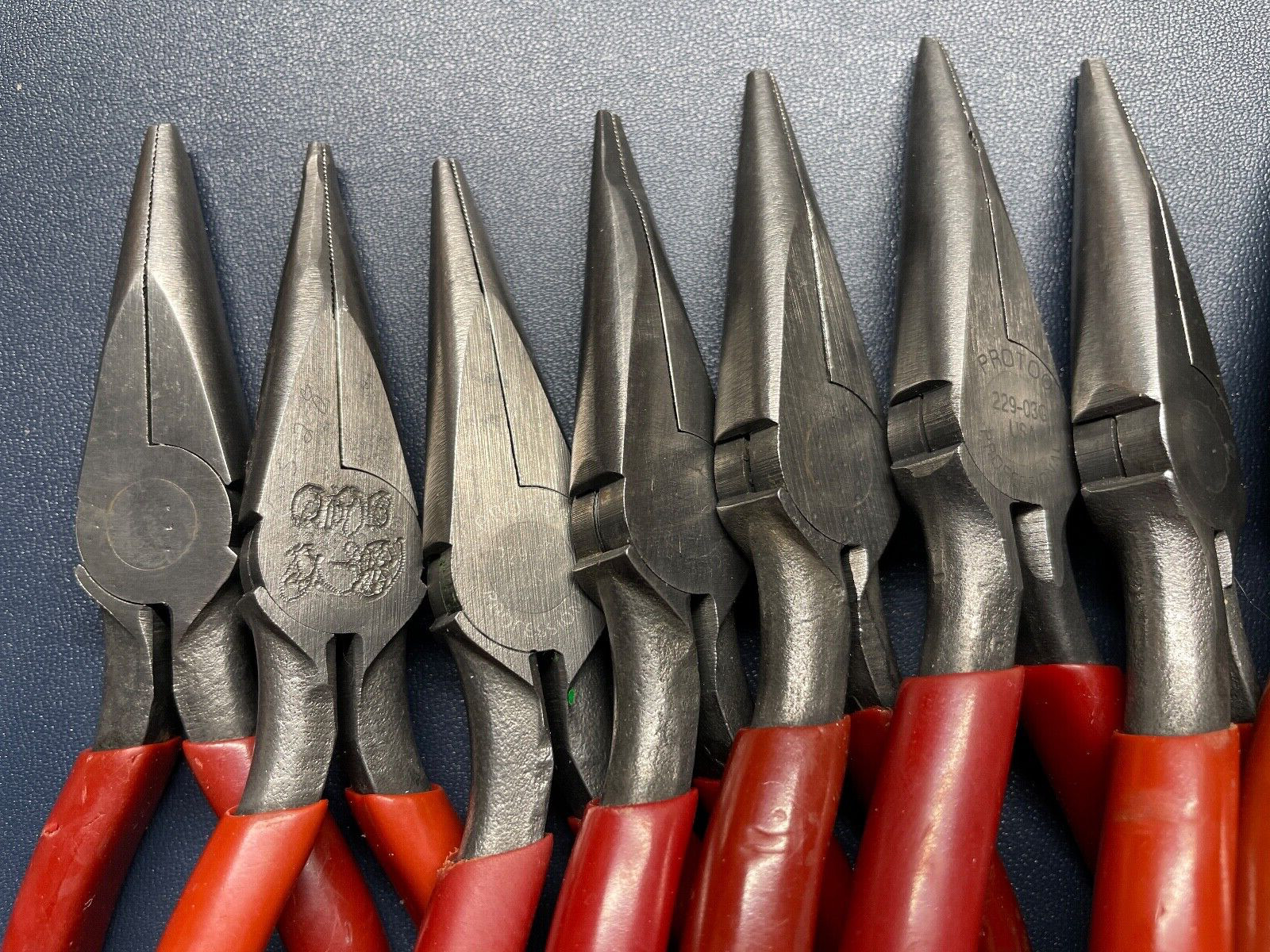 Proto 229-03G Needle Nose Plier 1 1/4 in Max Jaw, 5 5/8 in Overall Lg, USA MADE